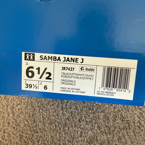 NWT - Adidas Samba Jane - GS 6.5Y - Picture 5 of 5